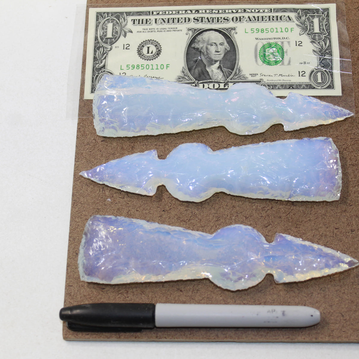 Opalite Ornamental Tomahawk Heads B62184