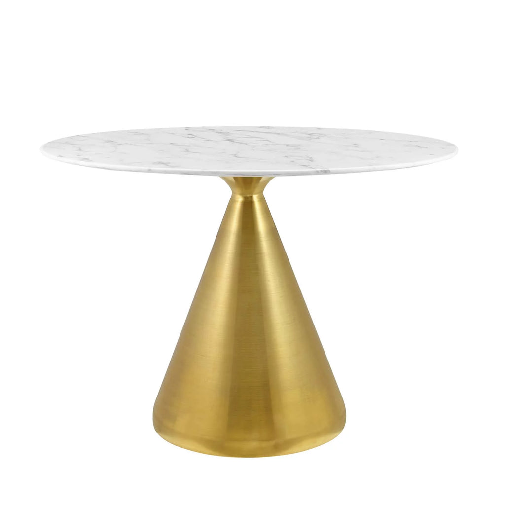 42" Oval Artificial Marble Dining Table A915826