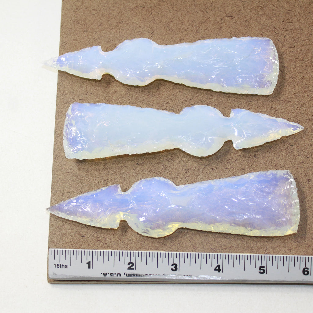 Opalite Ornamental Tomahawk Heads B62184