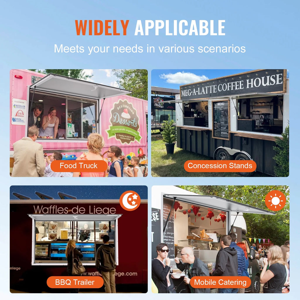 Concession Stand Serving Window Food Truck Awning B80553