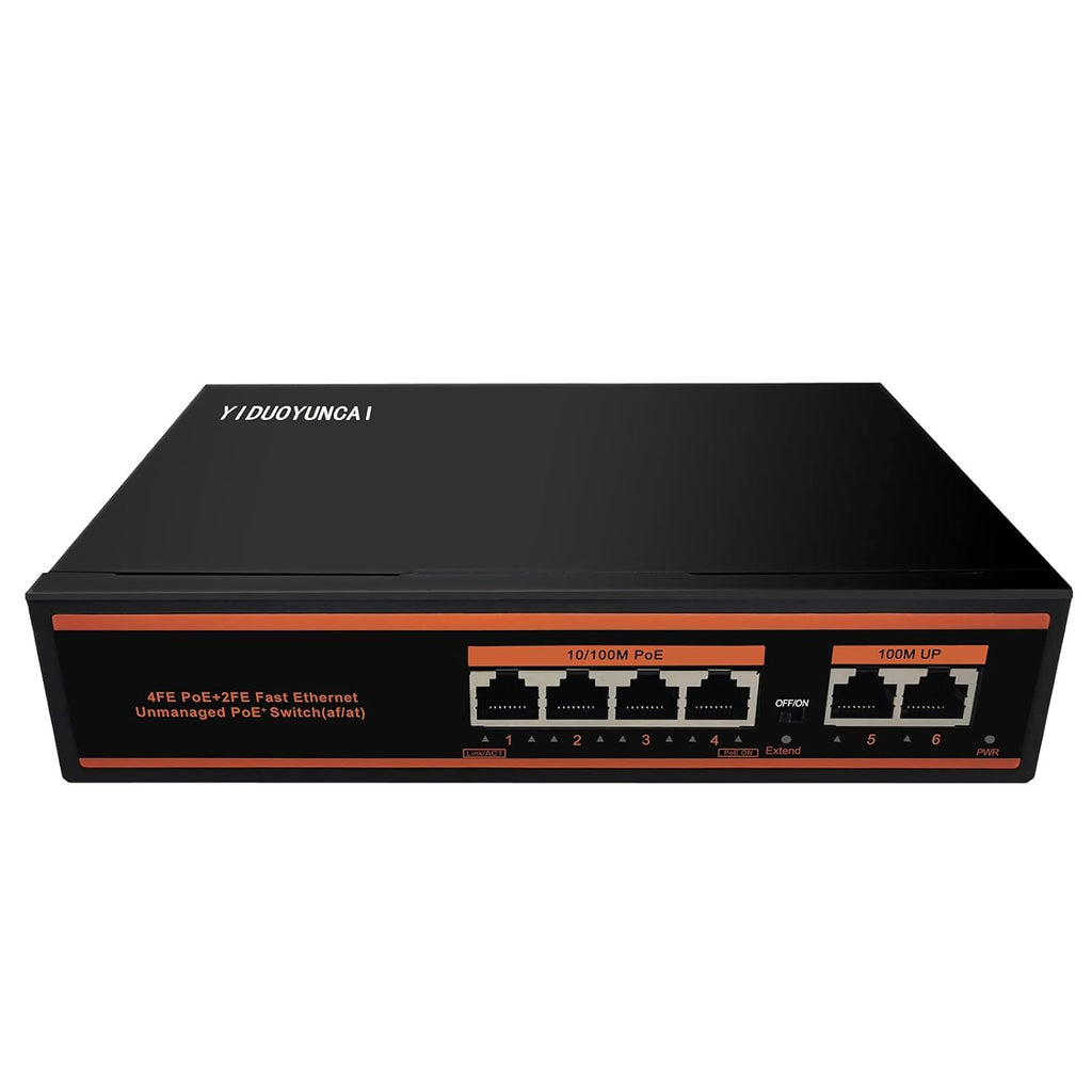 10 Port Gigabit PoE Switch, 8 Port PoE+ 1000Mbps, 2 Uplink Port, 150W, Metal, Fanless, Pack of 2 J135