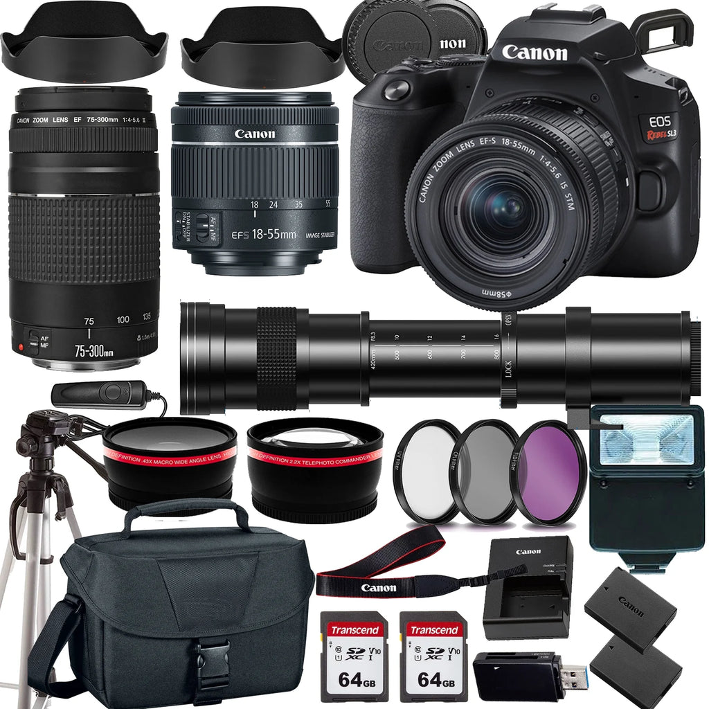 DSLR Camera with 18-55mm Lens and 75-300mm Lens P760