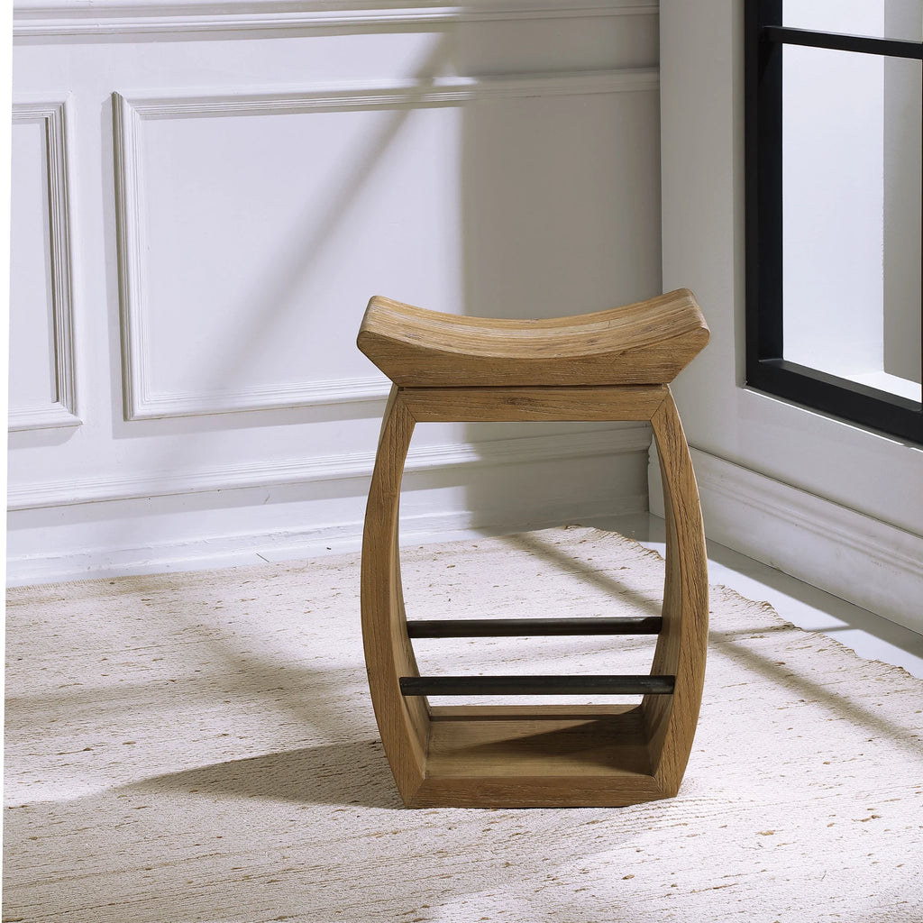 Modern Wood Counter Stool M537