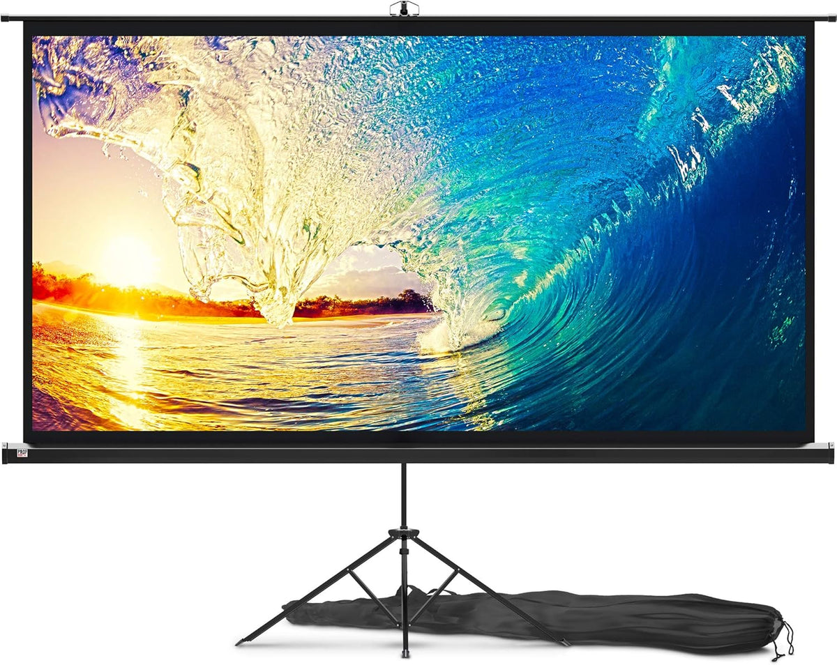 60 inch 16:9 Tripod Projector Screen with Stand and Carry Bag D115