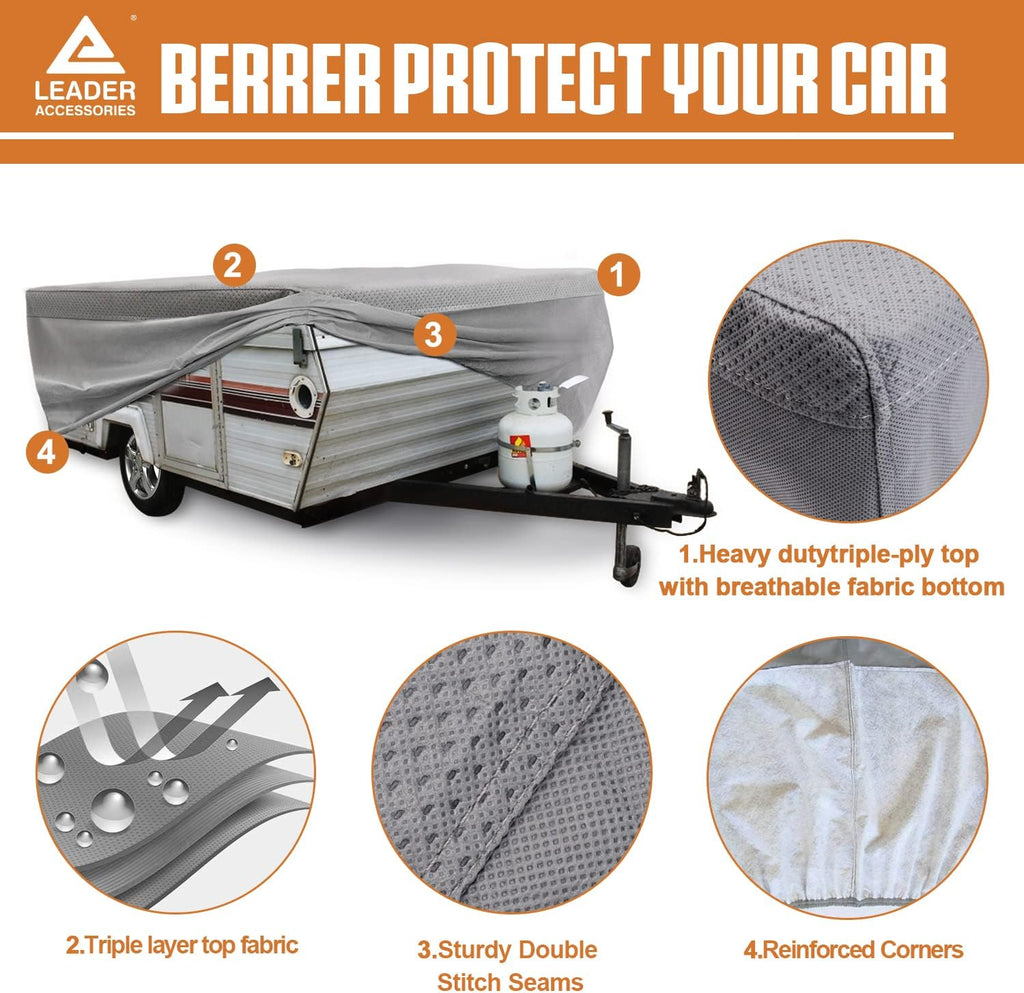 Pop up Folding Camper Cover RV Trailer (12'-14') S480665