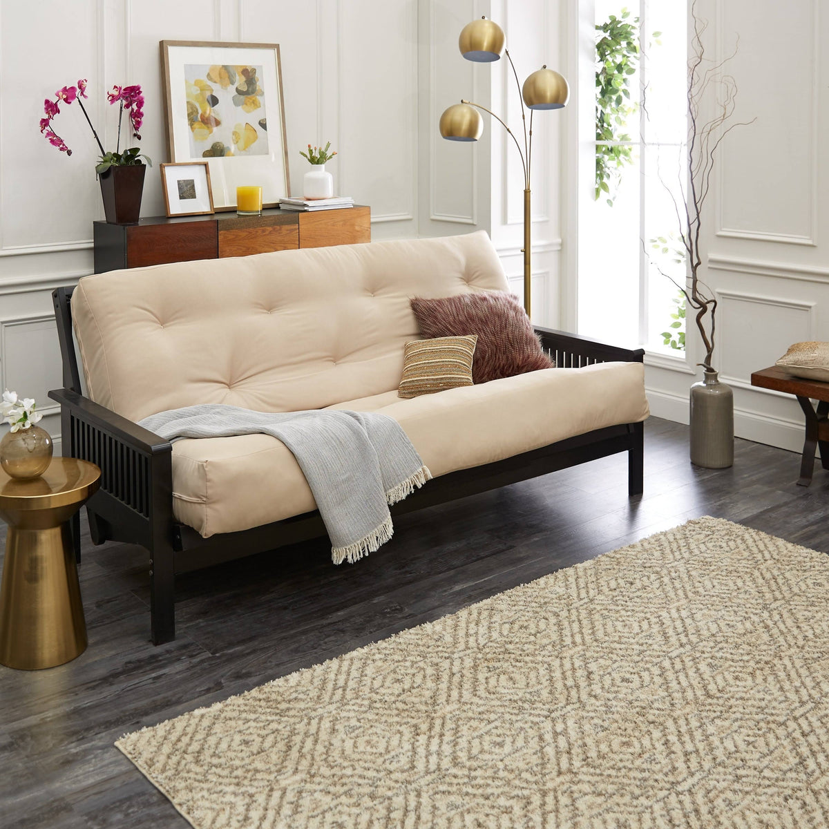 Twin Size Ivory Futon Mattress W833