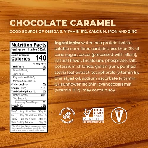 Double Chocolate Plant Based Protein Shake 11 Fl Oz Pack of 12 G496571
