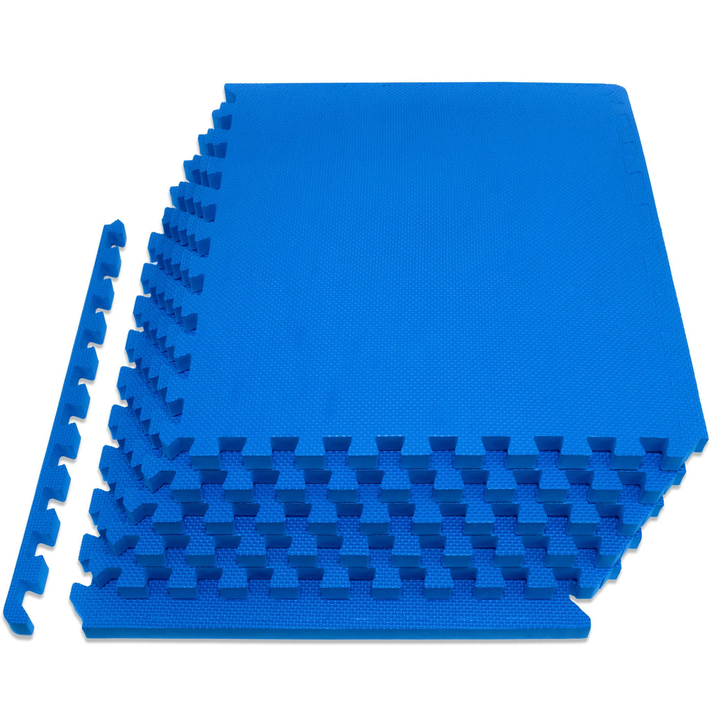 Blue 3/4-in Exercise Puzzle Mat 6 Tiles P274