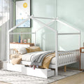 Full Size Solid Wood House Bed with 2 Drawers M3176