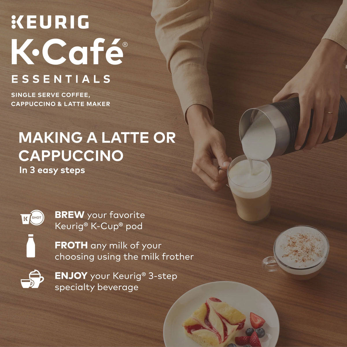 Single Serve K-Cup Pod Coffee Maker, Black A801