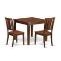 Small Kitchen Table Set with 2 Chairs, Mahogany 3 Piece O773225