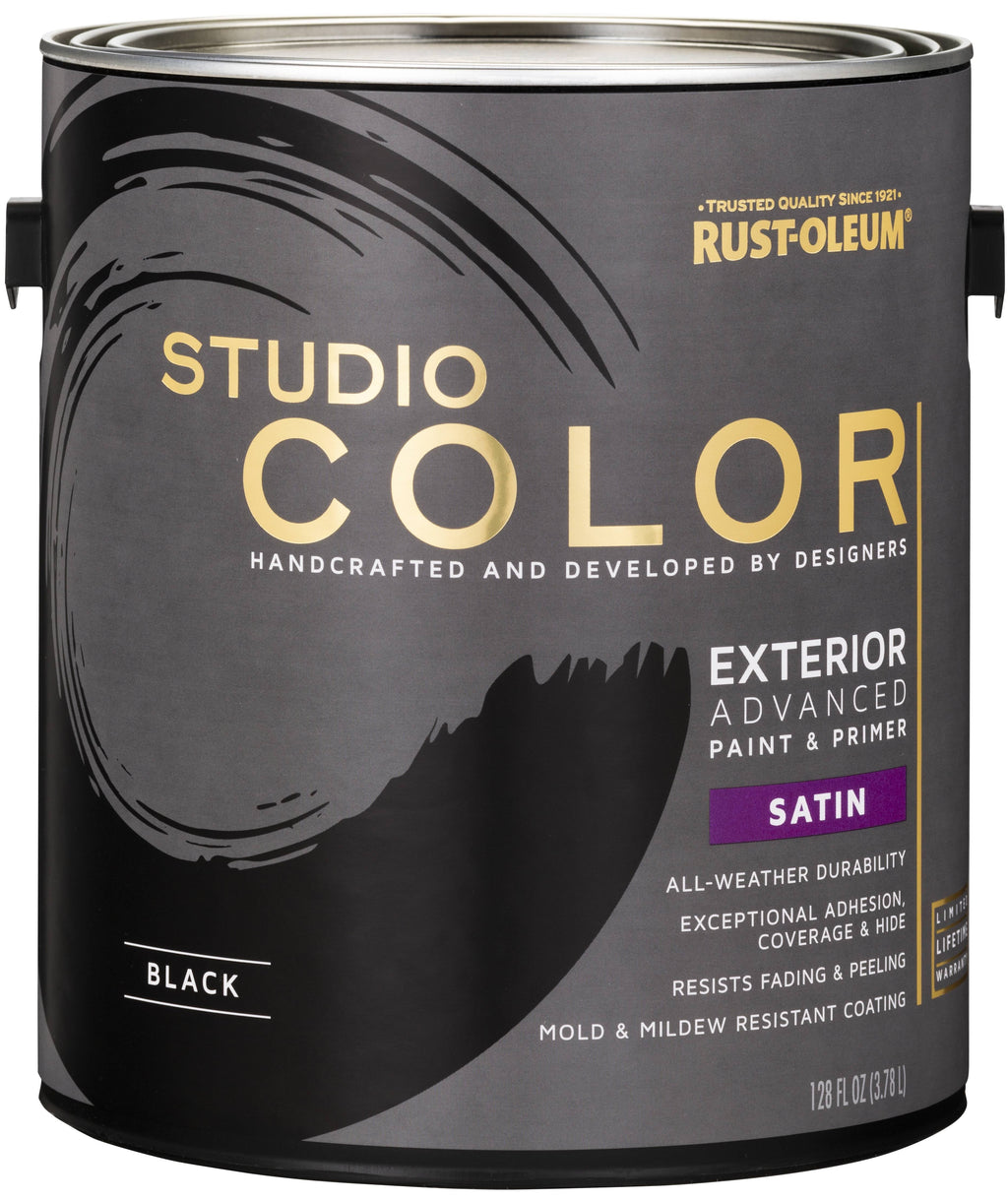 Rust-Oleum Studio Color Paint + Primer Exterior Flat, Gallon, 2 Pack H129
