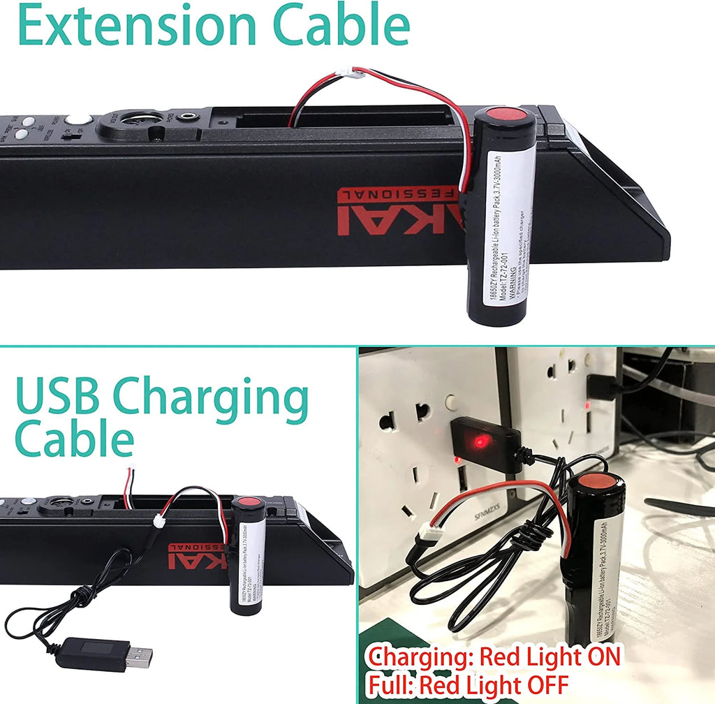 Rechargeable Li-Ion with Extension Cable and USB 2.0 Male B962