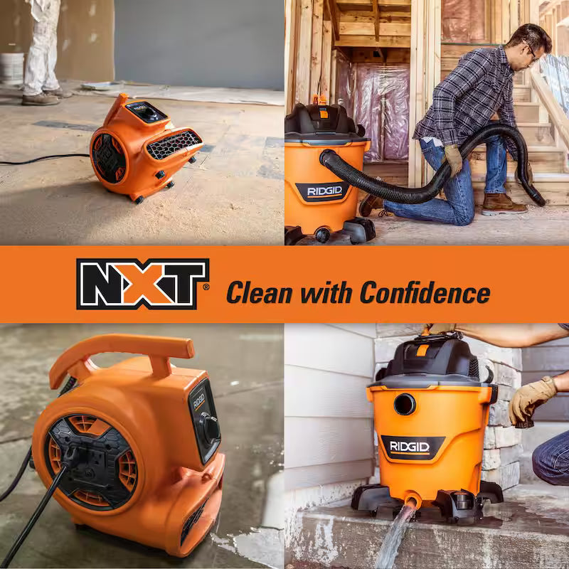 12 Gallon 5.0 Peak HP Wet/Dry Shop Vacuum with Blower Fan J893
