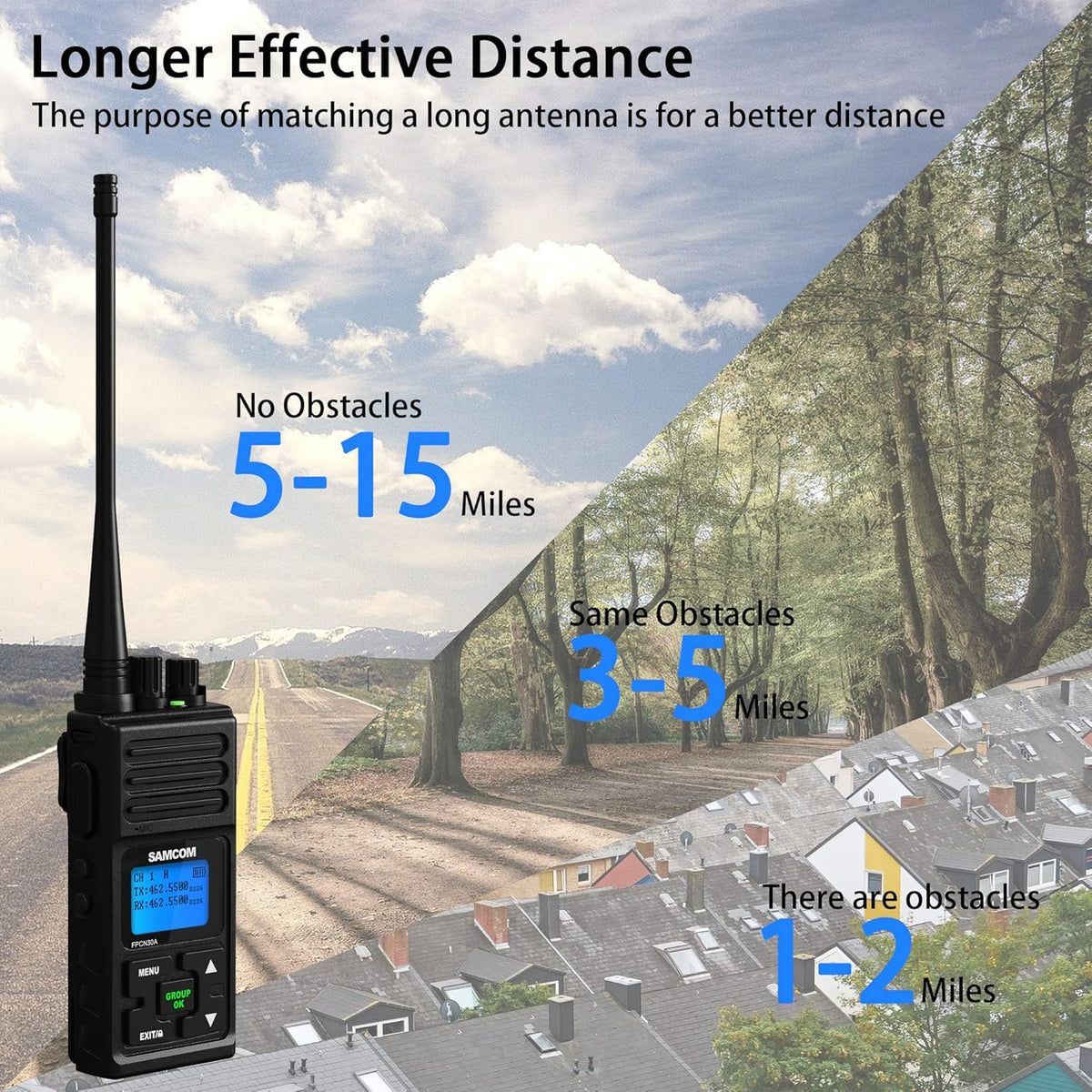 6 Pcs UHF Two Way Radio with Charger Base F23552