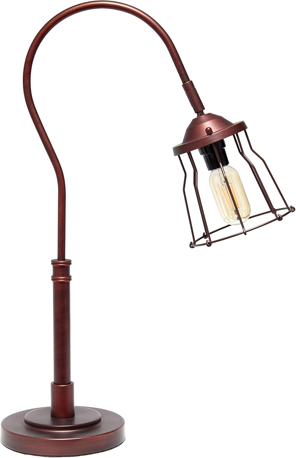 Red Bronze Open Cage Table Lamp B83214
