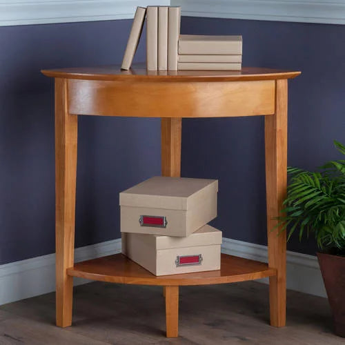 Corner Table Honey Finish L177