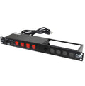 1U 15Amp Circuit 4CH Switch Panel with 2 USB and 5 Punched Space Z688