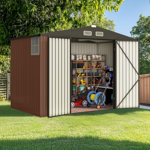 5X3 FT Heavy Duty Outdoor Metal Storage Shed F583207