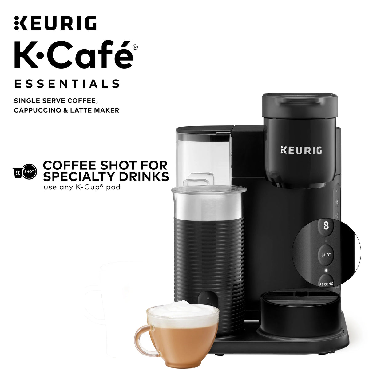 Single Serve K-Cup Pod Coffee Maker, Black A801