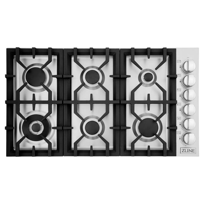 6 Burner Gas Cooktop in Stainless Steel C380493