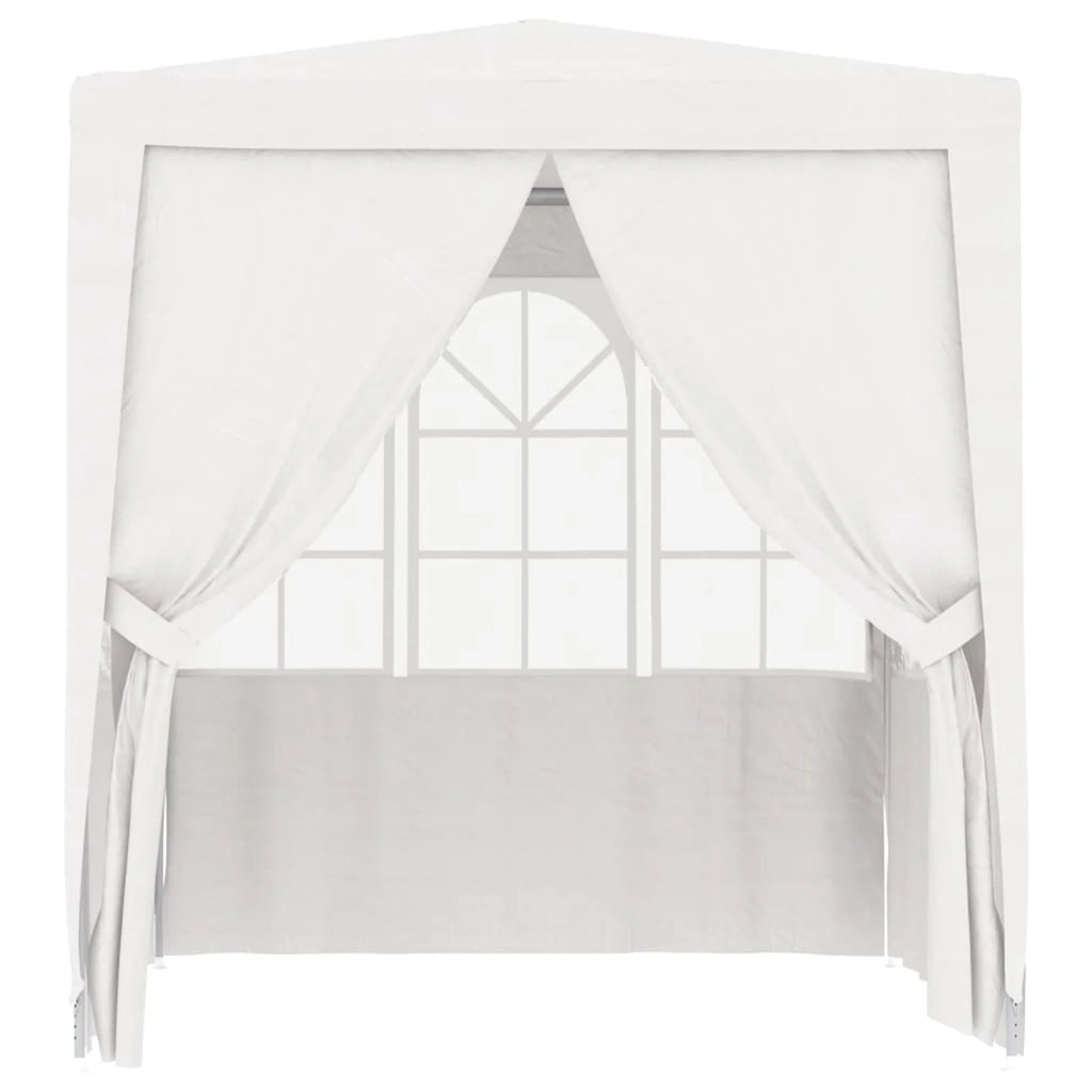 White Party Tent with Side Walls 6.6'x6.6' G911