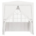 White Party Tent with Side Walls 6.6'x6.6' G911