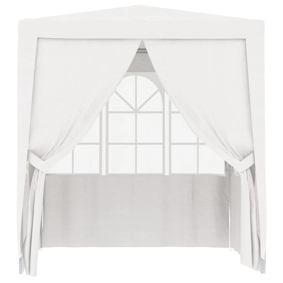 White Party Tent with Side Walls 6.6'x6.6' G911