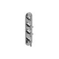 Polished Chrome Four Hole Vertical Trim Plate with Handle M828816