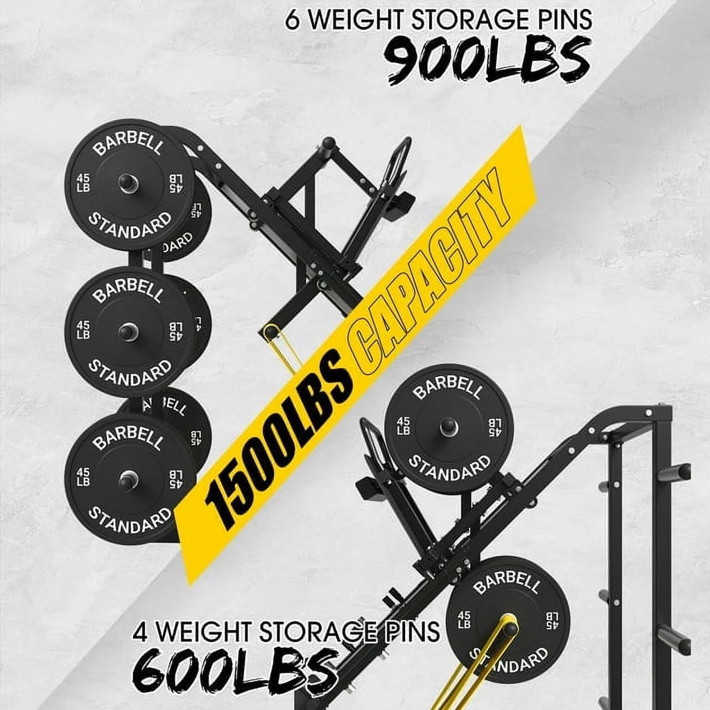 Leg Press Machine with Calf Block, 1500LBS Adjustable K8478