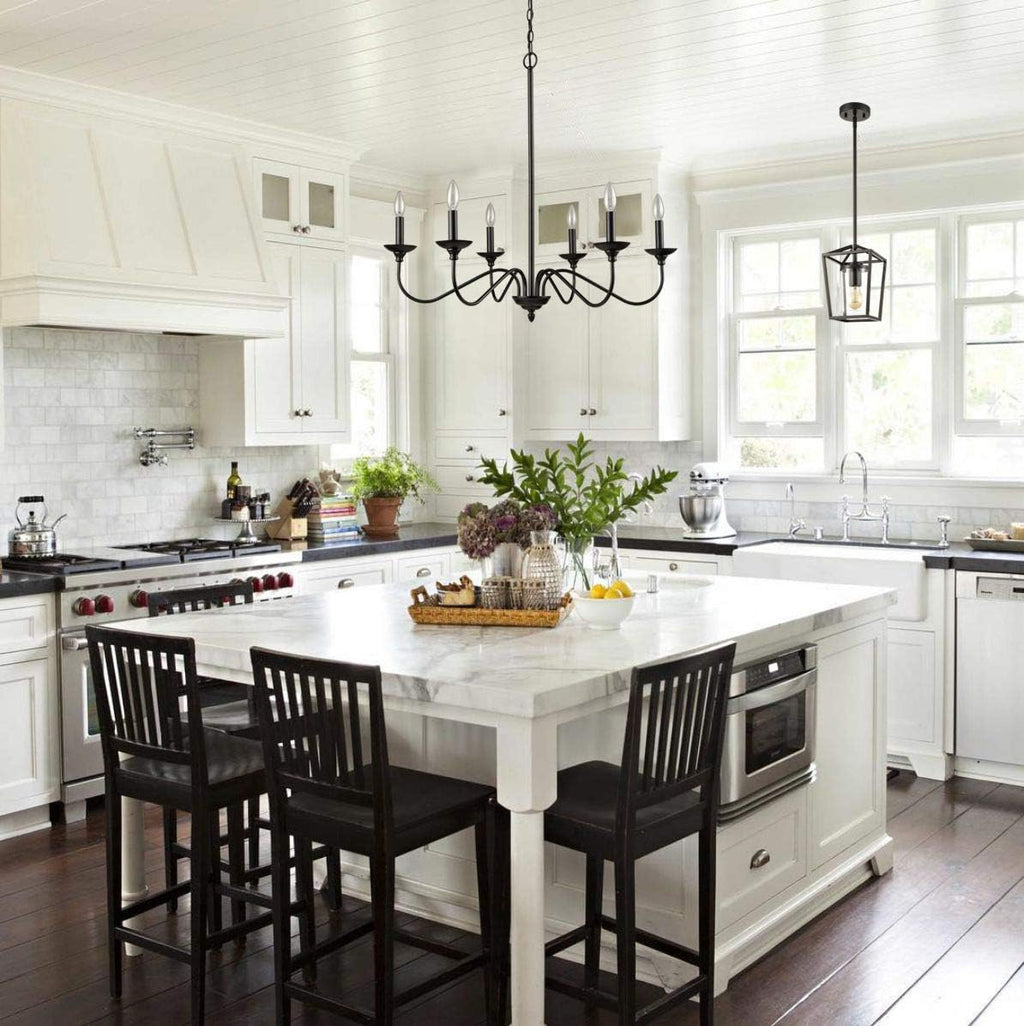 Black Metal Chandelier S41262