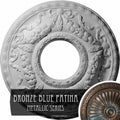 Bronze Blue Patina Ceiling Medallion Z9170