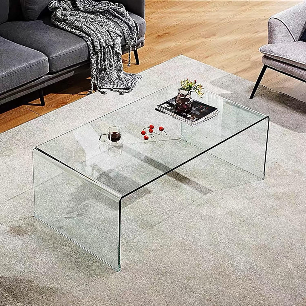 Clear Glass Coffee Table 39.37" x 19.5" S74596