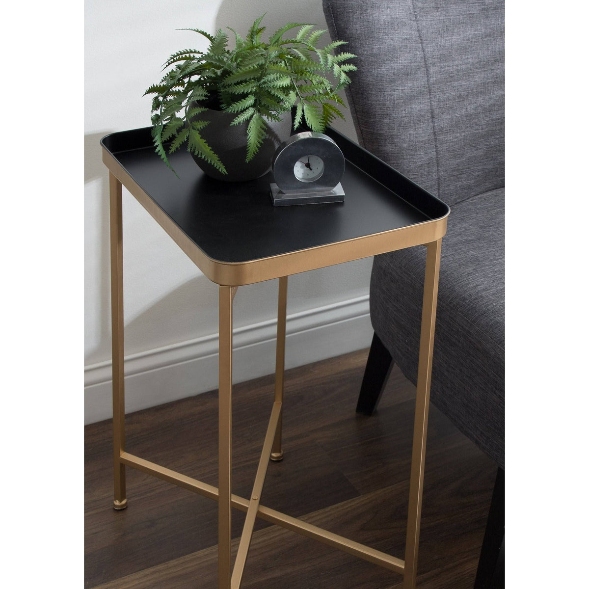 Bronze Metal Accent Table I395153