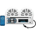 Single-DIN In-Dash MP3-Compatible CD AM-FM Receiver with Bluetooth & 2 Speakers W292796