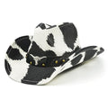 Cow Print Straw Cowboy Hat P684045