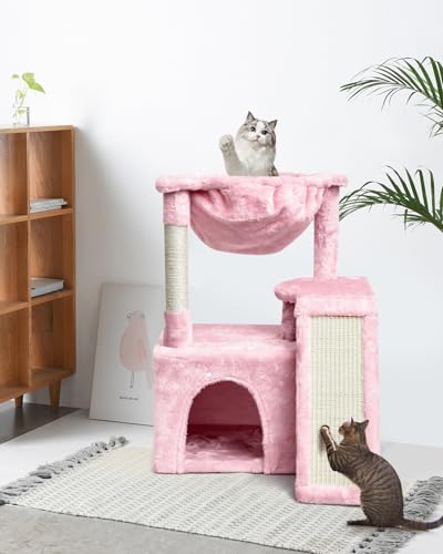 Light Grey Cat Tree with Scratching Posts B28278
