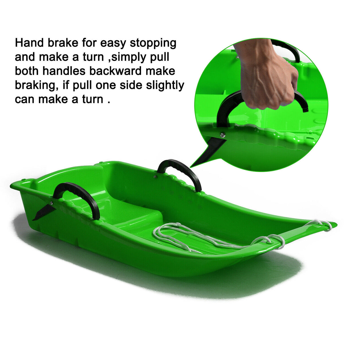 Winter Snow Sled Racer Toboggan Pulling Boat Seat Sled N675783