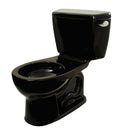 Ebony Two-Piece Round 1.6 GPF Toilet with Right-Hand Trip Lever R454323