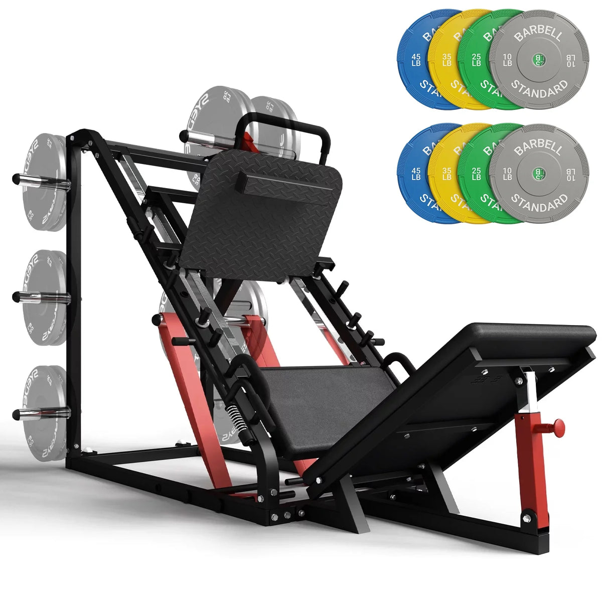 Leg Press Machine with Calf Block, 1500LBS Adjustable K8478