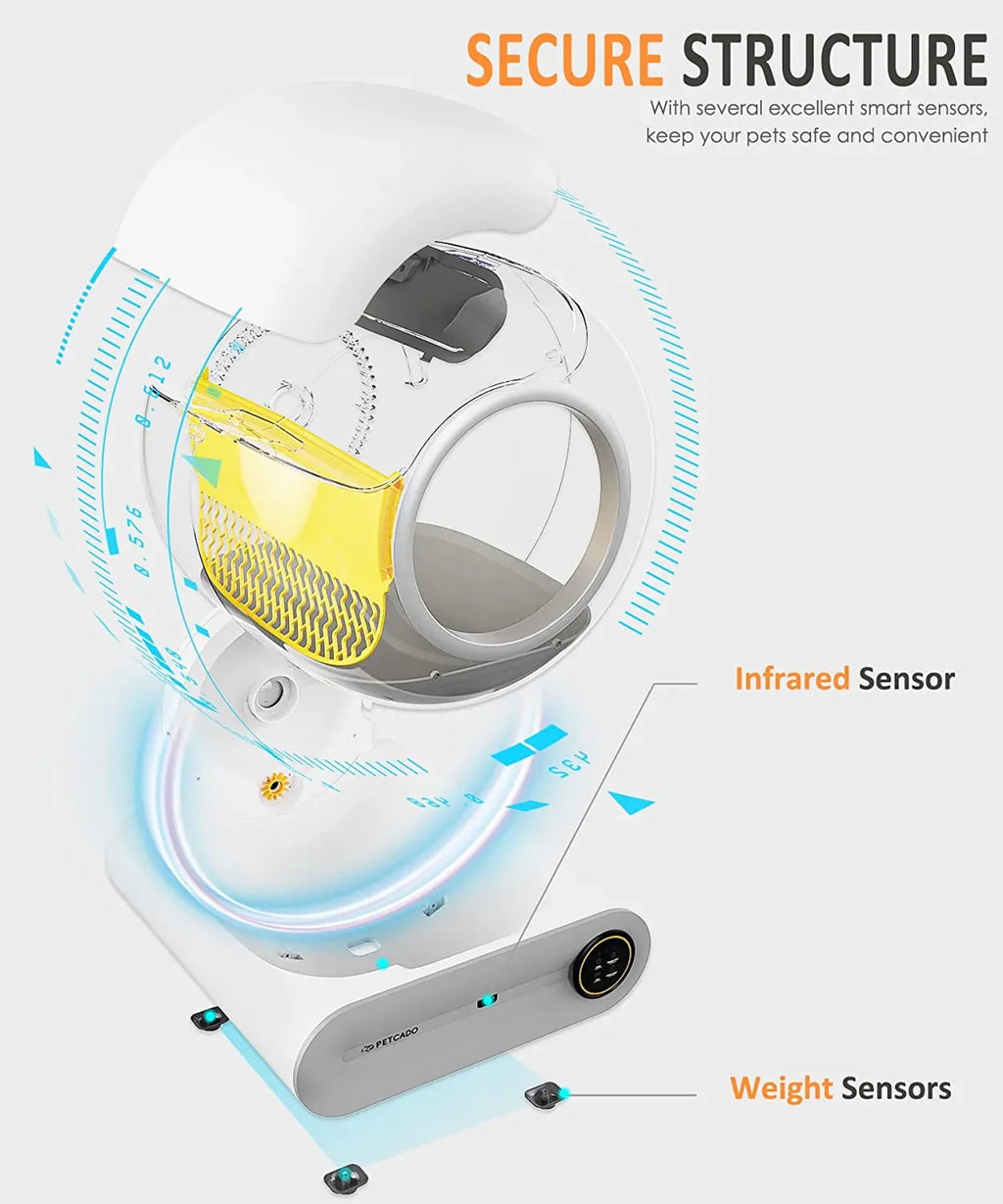 Self-Cleaning Automatic Cat Litter Box with APP Control M4521