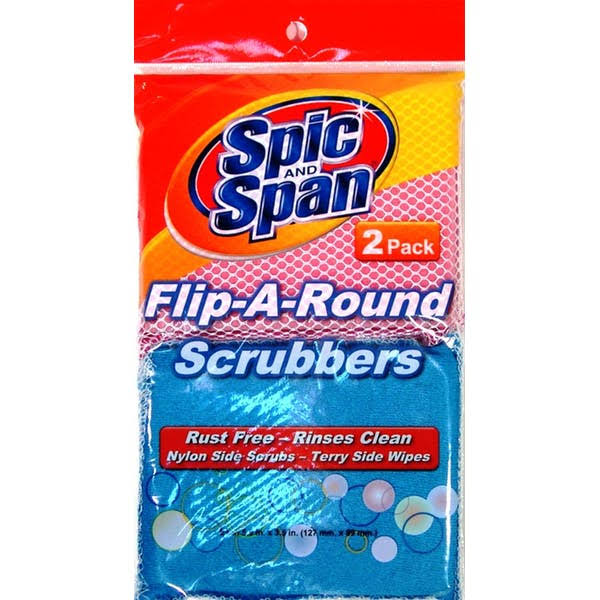 72 Pack Spic and Span Flip-A-Round Scrubbers R2069