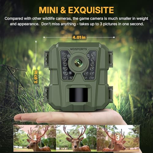 Mini Trail Camera 24MP 1080P Night Vision J692128
