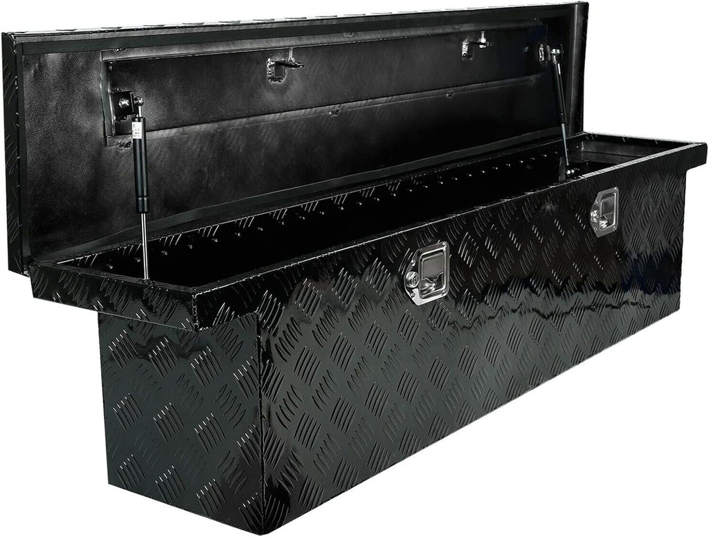 Black Aluminum Pick Up Truck Bed Tool Box Z59444