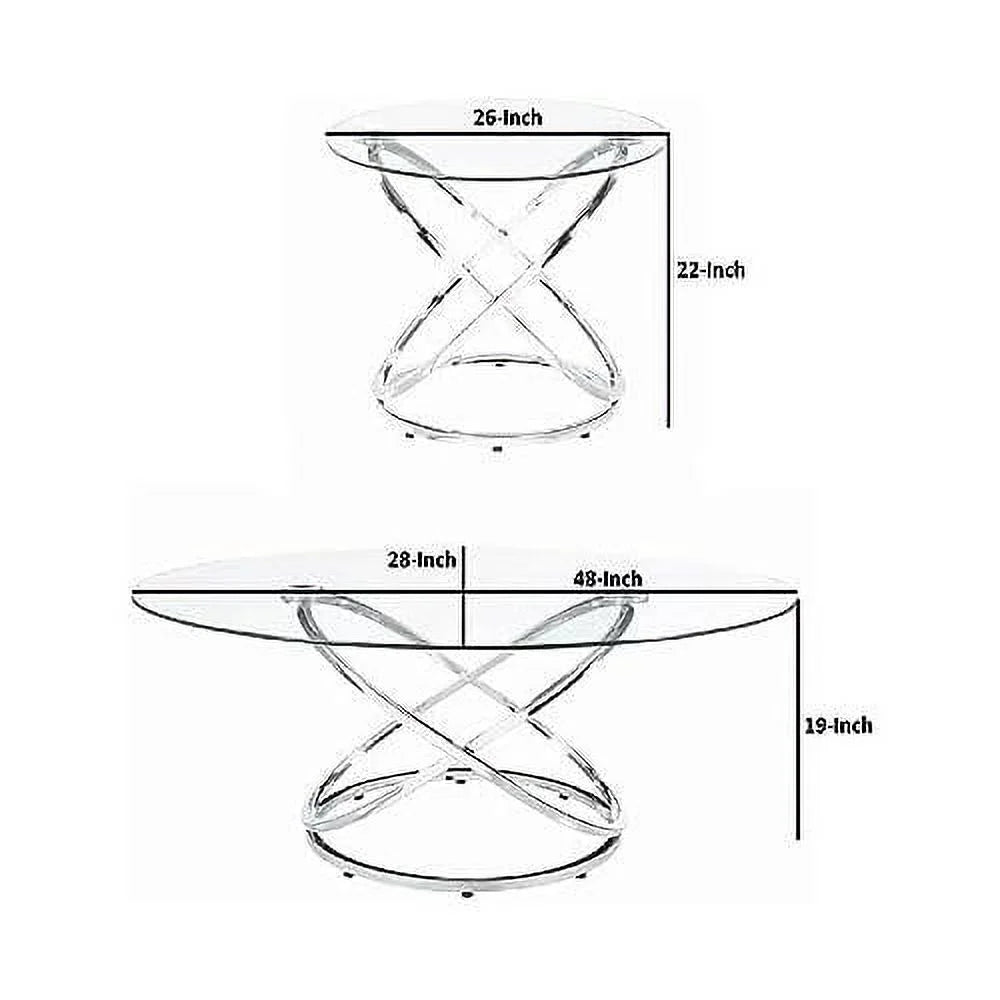 3 Piece Coffee Set with 2 End Tables E8859