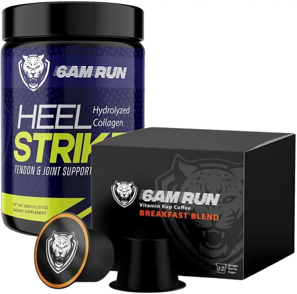 Hydrolyzed Collagen with Vitamin Kup Coffee 30 Servings + 12 Single-Serve Coffee Cups Breakfast Blend Flavor T499