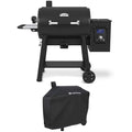 Black Pellet Grill with Grill Cover P5505