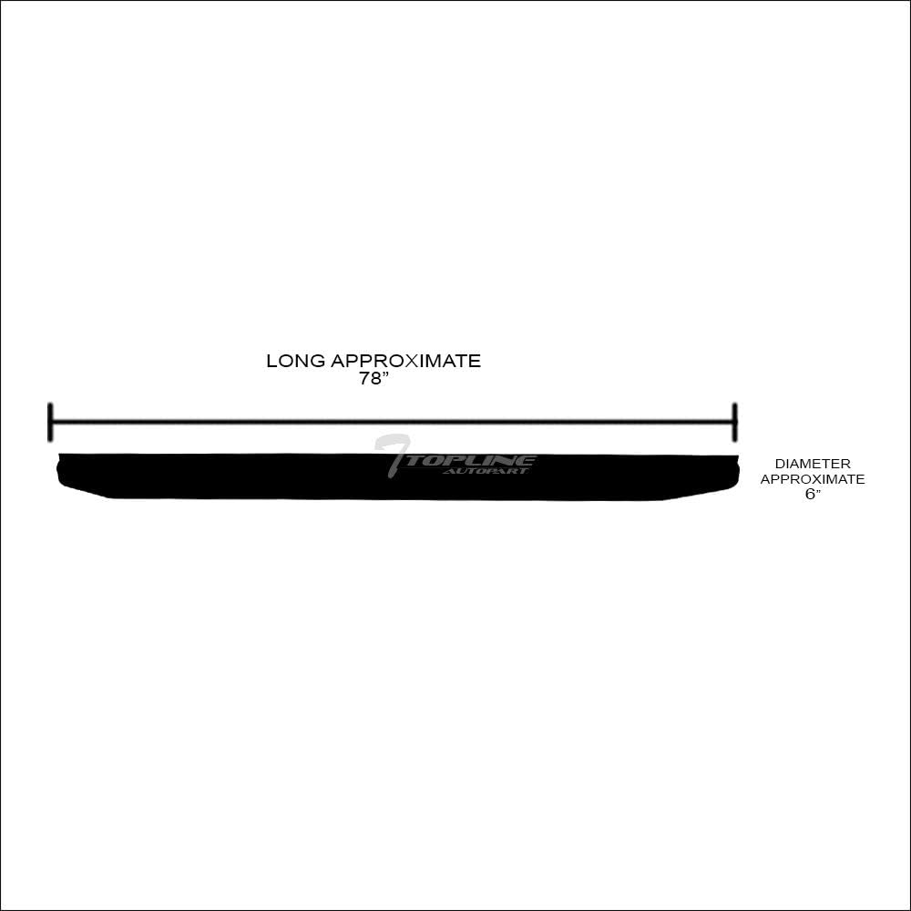 6" Black Aluminum Side Step Rail Running Boards C180