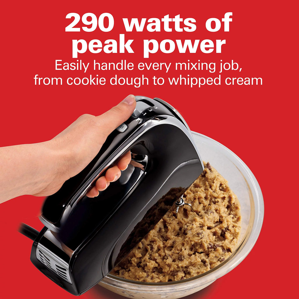 Black 6-Speed Electric Hand Mixer J693