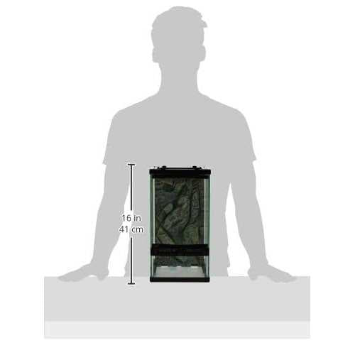 Front Opening Terrarium with Rock Foam Background K481
